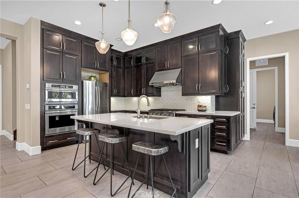 Interior, Kitchen, Pendant Lights, Recessed Lighting, Stainless Steel Appliances