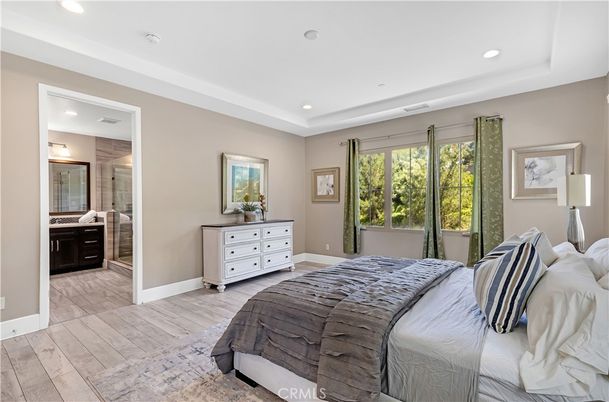 Bathroom, Bedroom, Interior, Recessed Lighting, Wood Texture Flooring