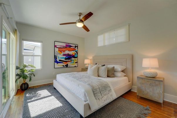 Bedroom, Interior, Wood Texture Flooring