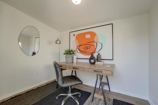 Home Office, Interior, Wood Texture Flooring