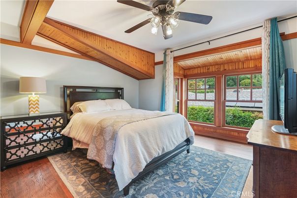 Bedroom, Interior, Wooden Beams, Wooden Ceilings, Wood Texture Flooring