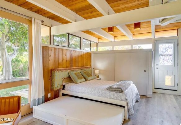 Bedroom, Interior, Wooden Ceilings, Wood Texture Flooring, Wooden Walls