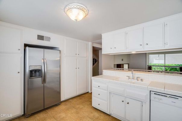 Interior, Kitchen, Stainless Steel Appliances, Tile Countertops