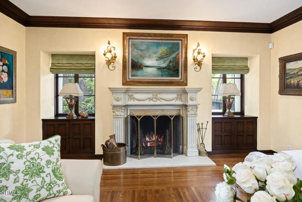 Fireplace, Interior, Wood Texture Flooring
