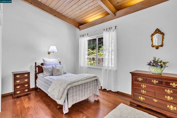 Bedroom, Interior, Wooden Beams, Wooden Ceilings, Wood Texture Flooring