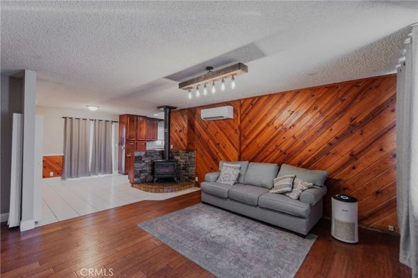 Fireplace, Interior, Living room, Wood Texture Flooring, Wooden Walls