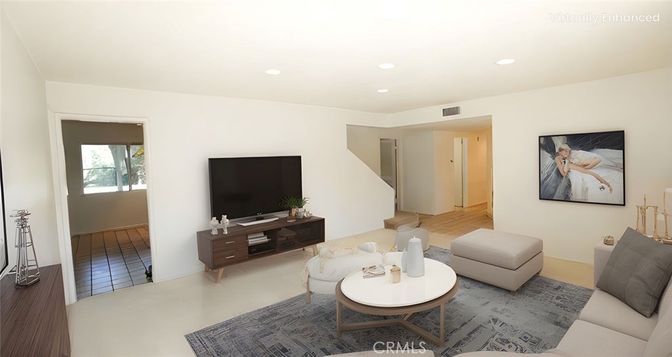 Interior, Living room, Recessed Lighting