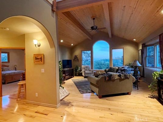 Interior, Living room, Recessed Lighting, Wooden Beams, Wooden Ceilings, Wood Texture Flooring