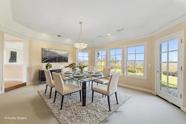Chandelier, Dining room, Interior, Recessed Lighting