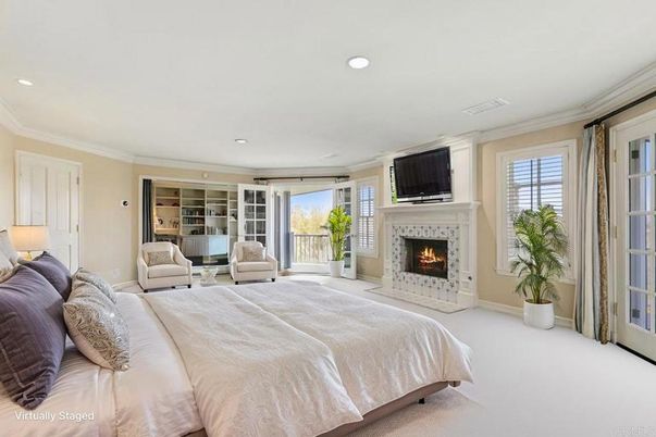 Bedroom, Fireplace, Interior, Recessed Lighting
