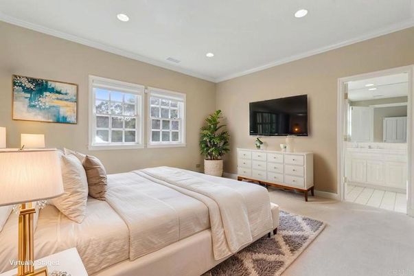 Bedroom, Interior, Recessed Lighting