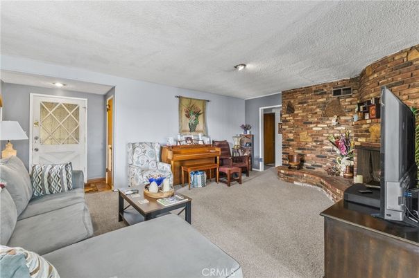 Fireplace, Interior, Living room, Piano, Stone Walls