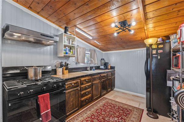 Interior, Kitchen, Stainless Steel Appliances, Wooden Ceilings