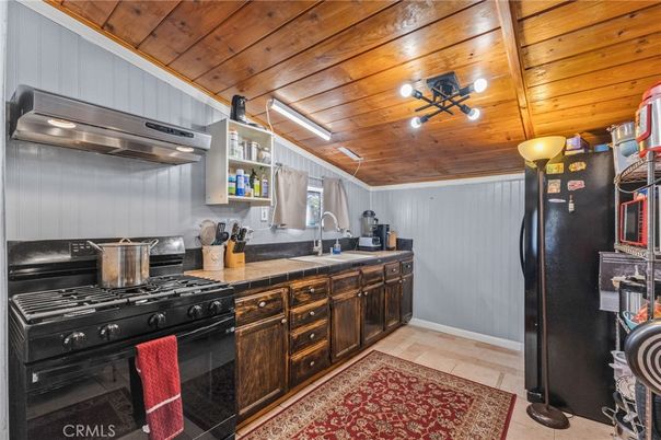 Interior, Kitchen, Stainless Steel Appliances, Wooden Ceilings