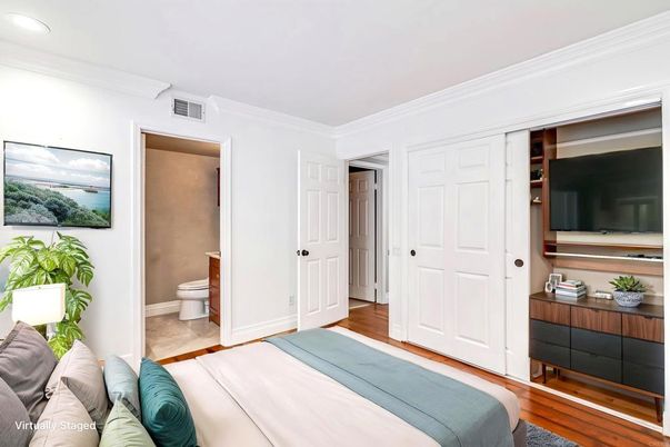 Bathroom, Bedroom, Interior, Recessed Lighting, Wood Texture Flooring