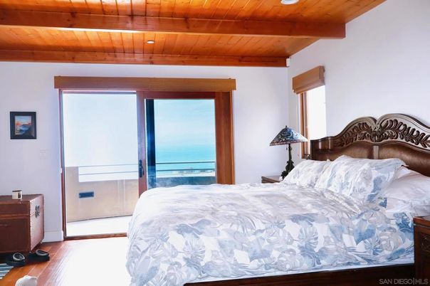 Bedroom, Interior, Water, Wooden Beams, Wooden Ceilings, Wood Texture Flooring