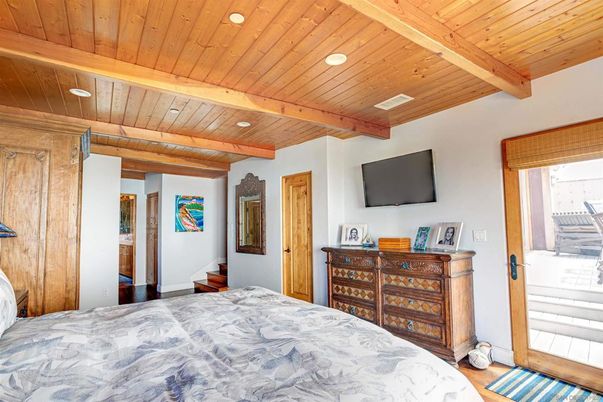 Bedroom, Interior, Recessed Lighting, Wooden Beams, Wooden Ceilings