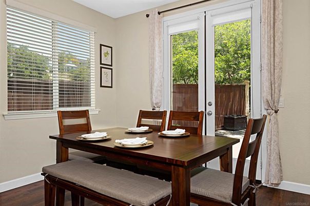 Dining room, Interior, Wood Texture Flooring