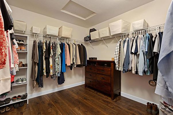 Interior, Walk-in Closets, Wood Texture Flooring