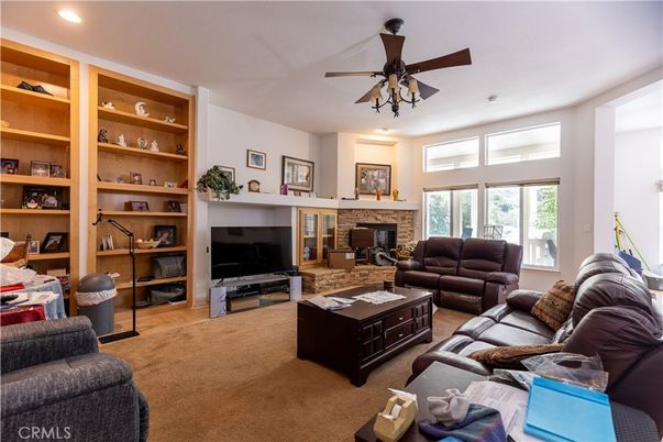 Fireplace, Interior, Living room, Recessed Lighting