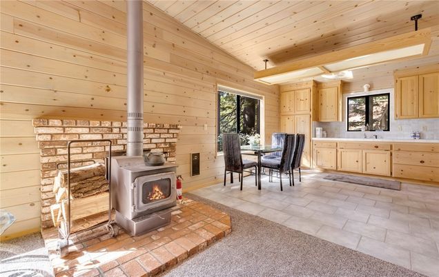 Dining room, Fireplace, Interior, Wooden Ceilings, Wooden Walls