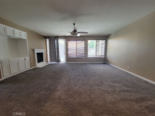 Empty room, Fireplace, Interior