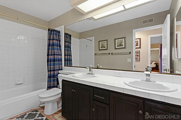 Bathroom, Dual Sink Vanities, Interior, Tile Countertops
