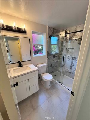 Bathroom, Glass Shower, Interior, Marble Walls