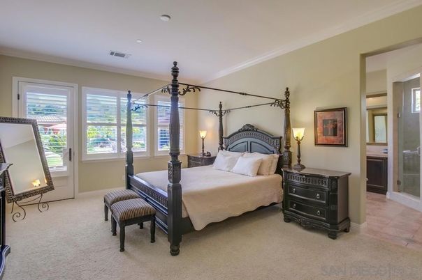 Bedroom, Fireplace, Interior