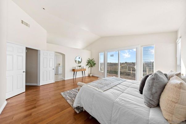 Bedroom, Interior, Wood Texture Flooring