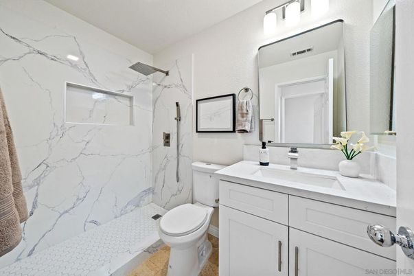 Bathroom, Interior, Marble Walls