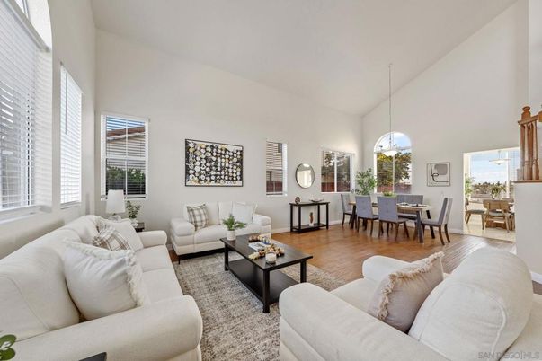 Dining room, Interior, Living room, Pendant Lights, Wood Texture Flooring
