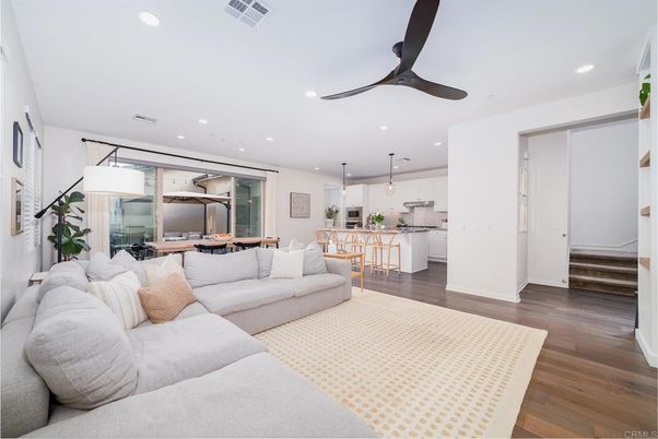 Dining room, Interior, Kitchen, Living room, Pendant Lights, Recessed Lighting, Wood Texture Flooring