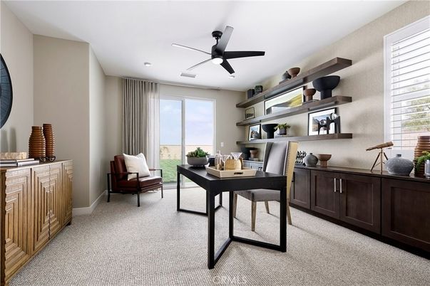 Home Office, Interior, Recessed Lighting