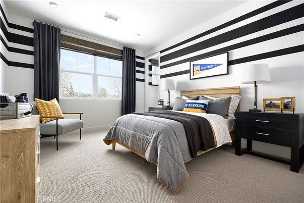 Bedroom, Interior, Recessed Lighting