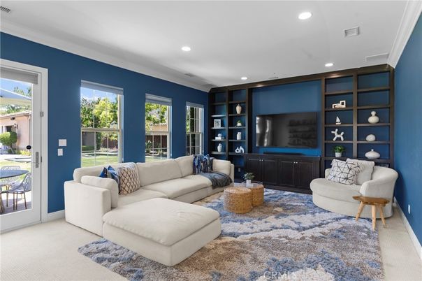 Interior, Living room, Recessed Lighting