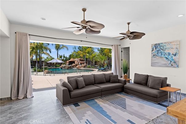 Interior, Living room, Recessed Lighting