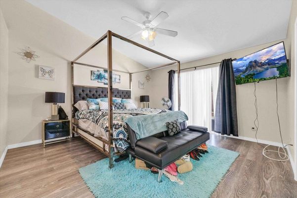 Bedroom, Interior, Wood Texture Flooring