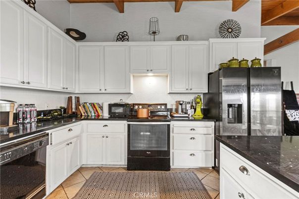 Interior, Kitchen, Stainless Steel Appliances, Wooden Beams