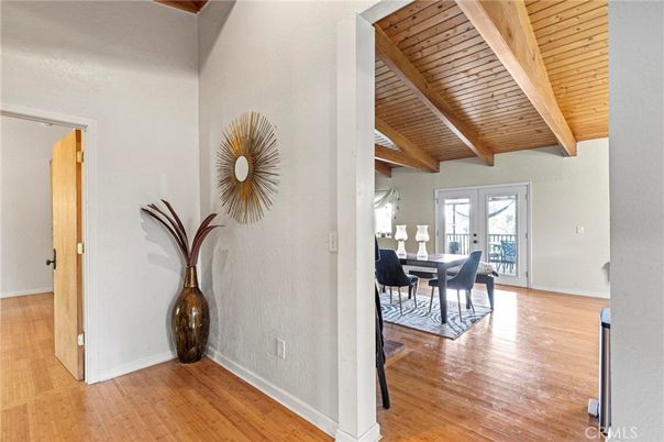 Dining room, Interior, Wooden Beams, Wooden Ceilings, Wood Texture Flooring