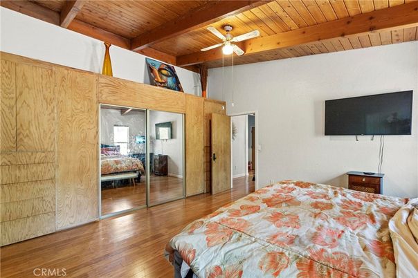 Bedroom, Interior, Wooden Beams, Wooden Ceilings, Wood Texture Flooring