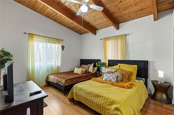 Bedroom, Interior, Wooden Beams, Wooden Ceilings, Wood Texture Flooring