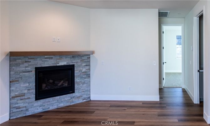 Empty room, Fireplace, Interior, Wood Texture Flooring