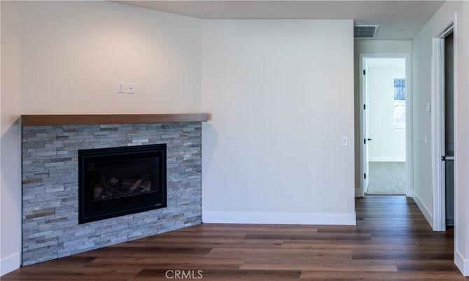 Empty room, Fireplace, Interior, Wood Texture Flooring