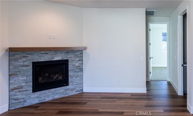 Empty room, Fireplace, Interior, Wood Texture Flooring