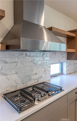 Interior, Kitchen, Marble Walls, Stainless Steel Appliances