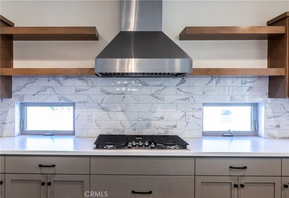 Interior, Kitchen, Marble Walls, Stainless Steel Appliances