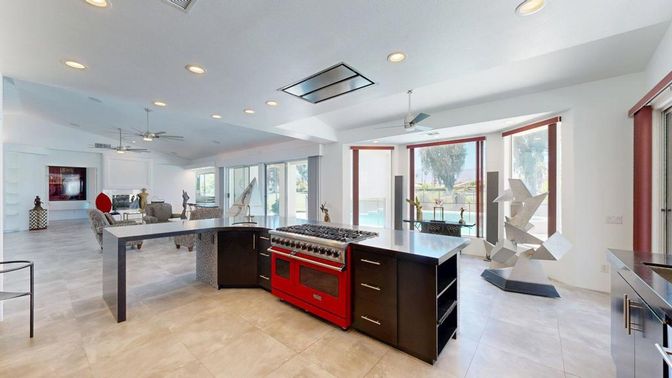 Dining room, Interior, Kitchen, Living room, Pendant Lights, Recessed Lighting, Stainless Steel Appliances