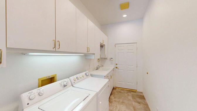 Interior, Recessed Lighting, Washer