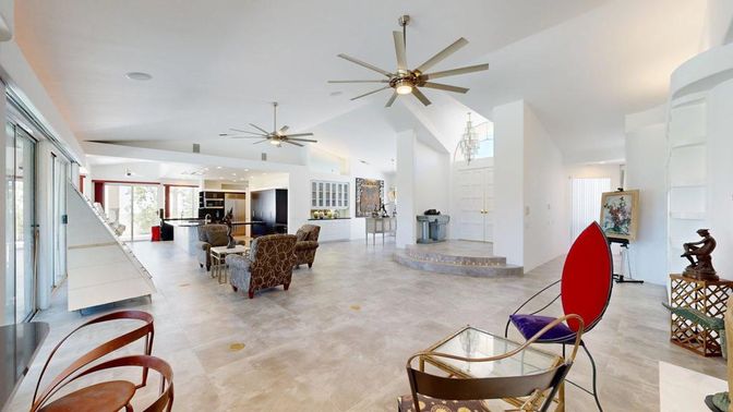 Interior, Living room, Recessed Lighting